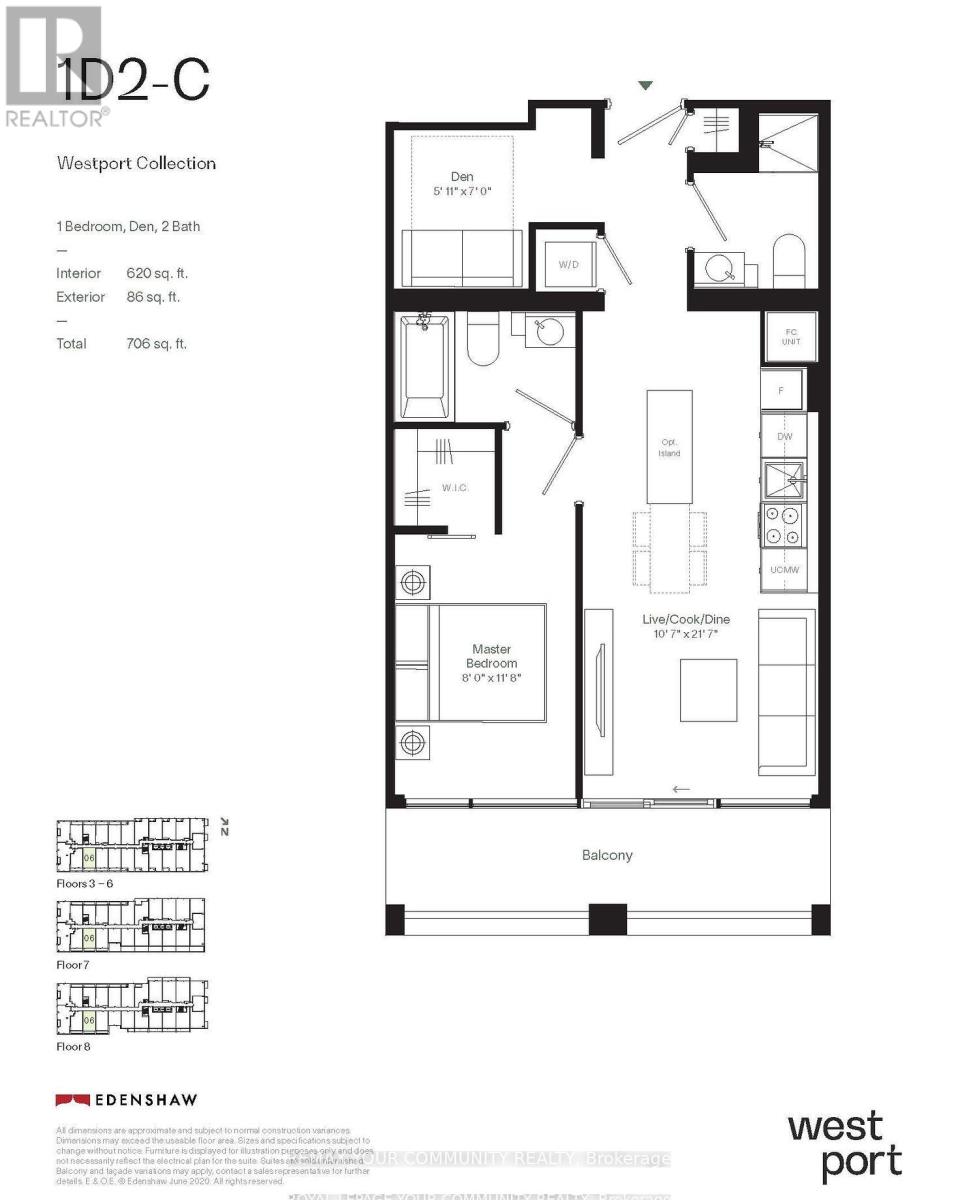 806 - 28 Ann Street, Mississauga, Ontario  L5G 3G1 - Photo 4 - W13008086