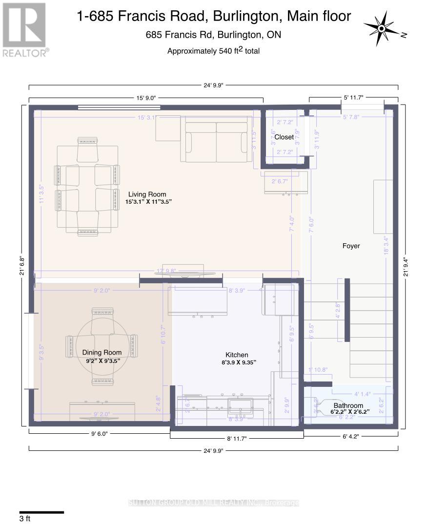 1 - 685 Francis Road, Burlington, Ontario  L7T 3X6 - Photo 4 - W13014506