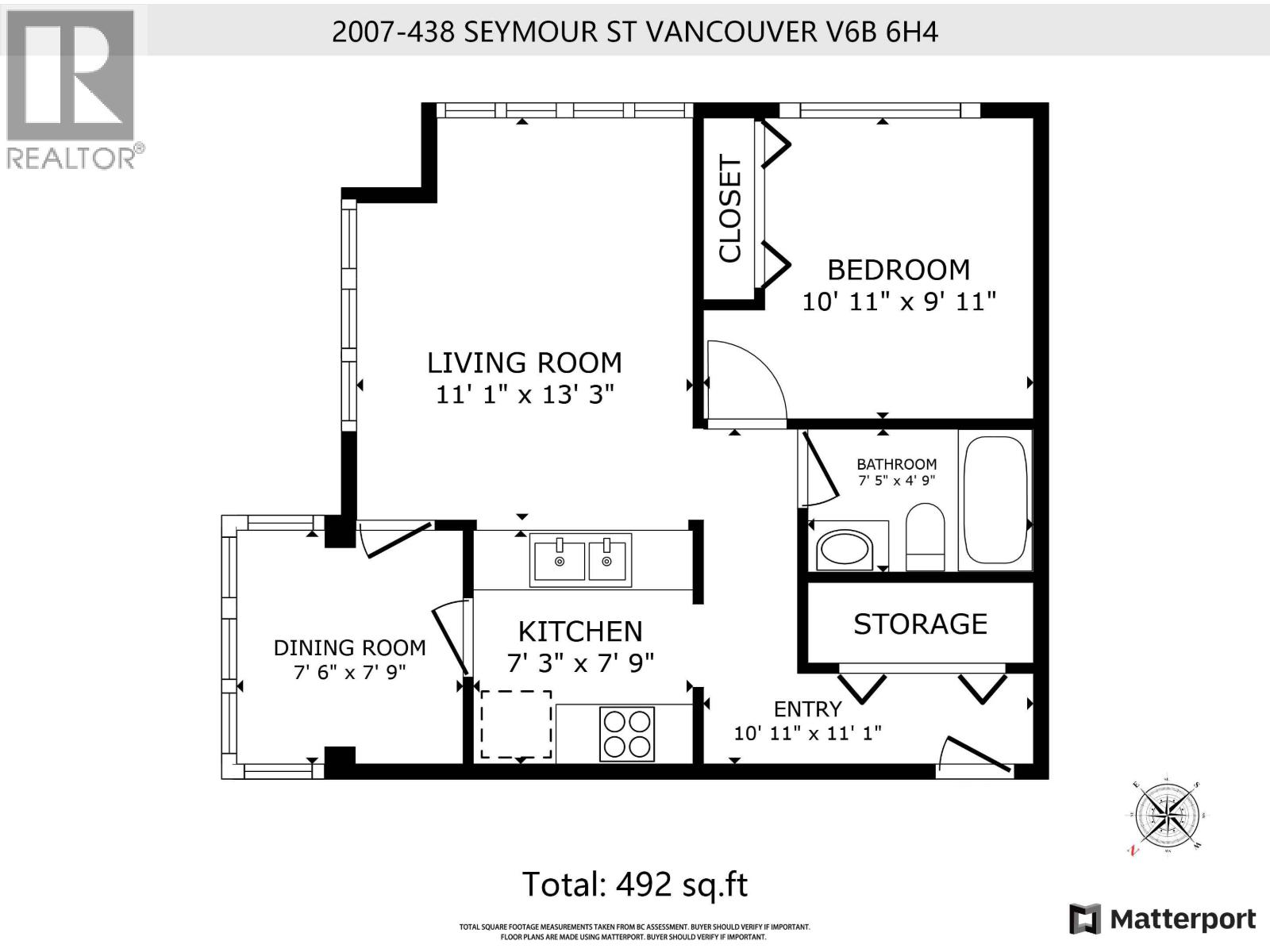 2007 438 Seymour St, Vancouver, British Columbia  V6B 6H4 - Photo 10 - R3112903