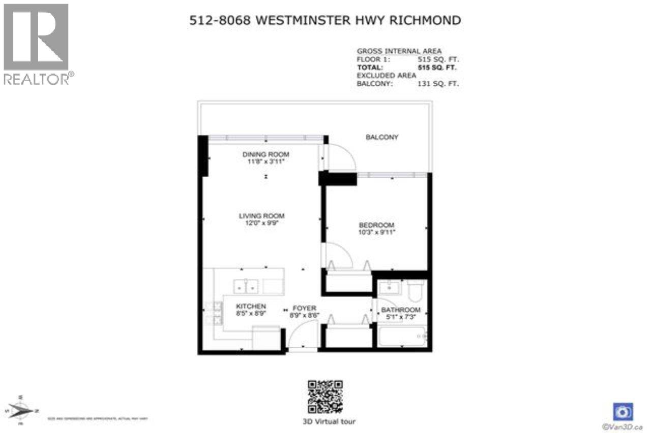 512 8068 Westminster Highway, Richmond, British Columbia  V6X 0C6 - Photo 15 - R3102833