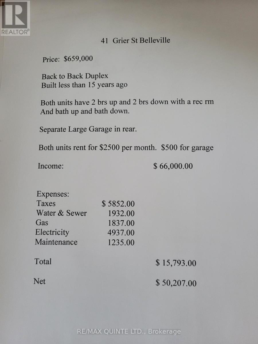 41 Grier Street, Belleville, Ontario  K8P 2Z9 - Photo 3 - X12963922