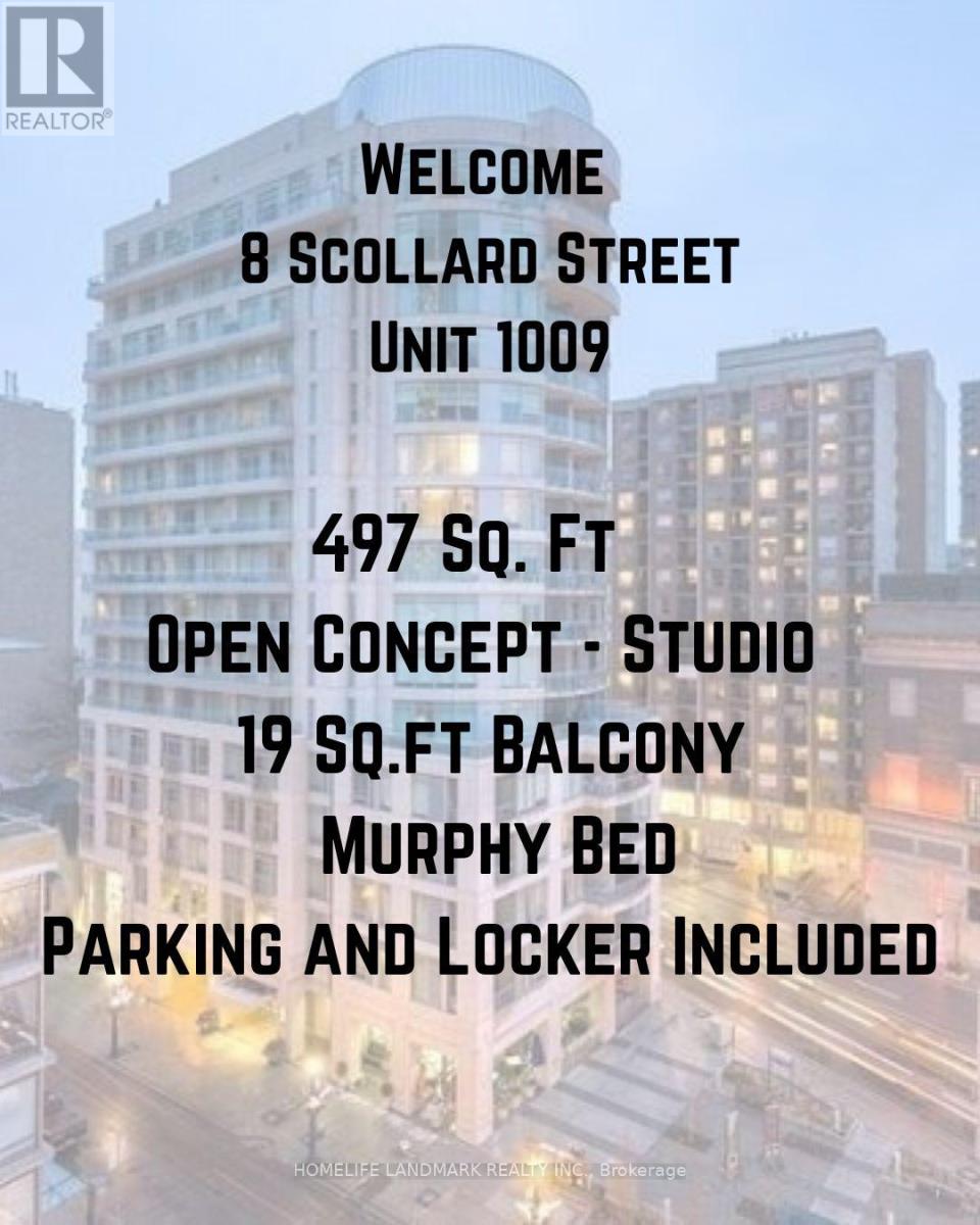 1009 - 8 SCOLLARD STREET, Toronto, Ontario
