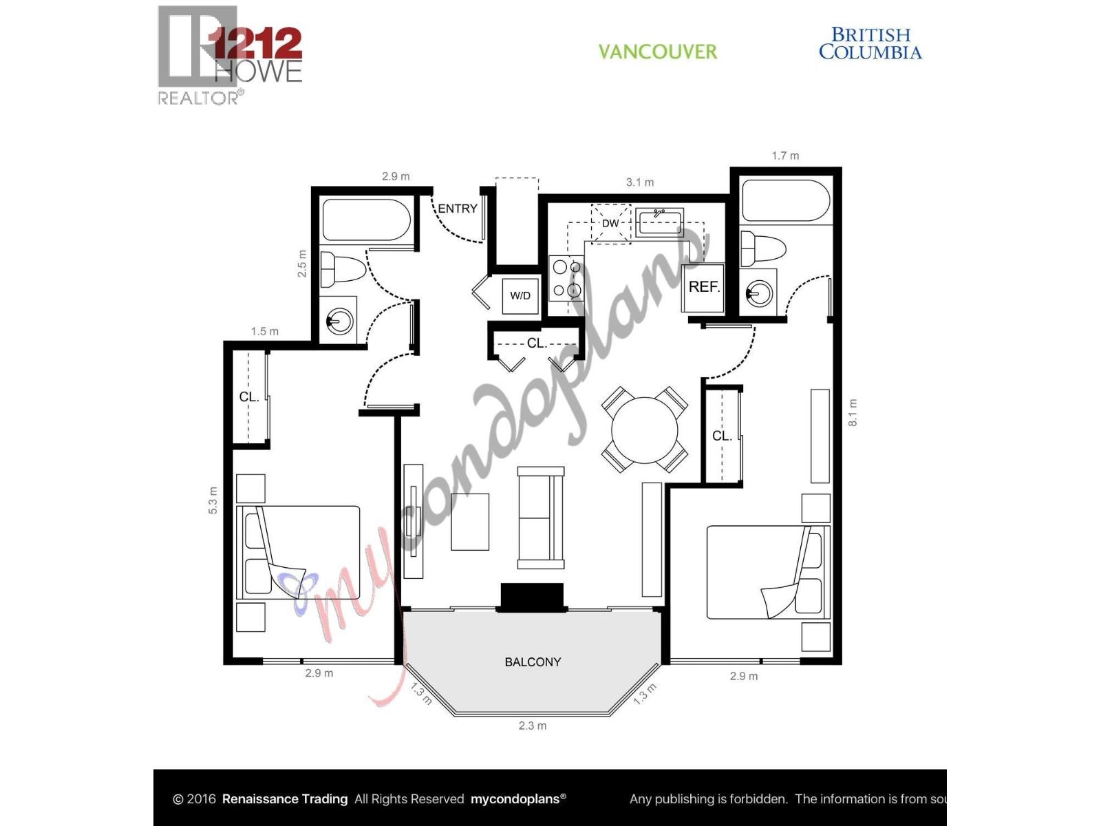 809 1212 Howe Street, Vancouver, British Columbia  V6Z 2M9 - Photo 15 - R3110682