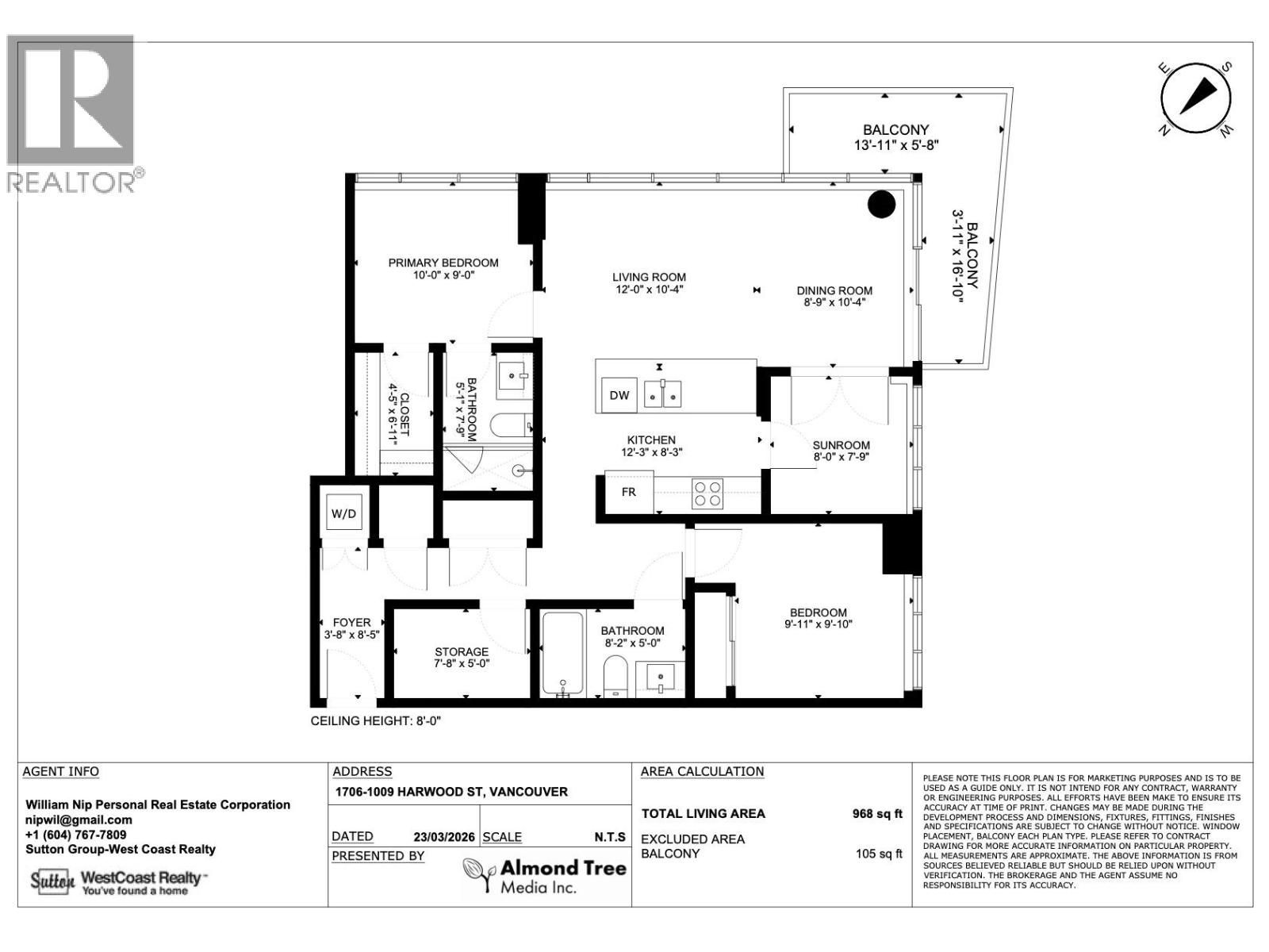 1706 1009 Harwood Street, Vancouver, British Columbia  V6E 0C2 - Photo 4 - R3101556