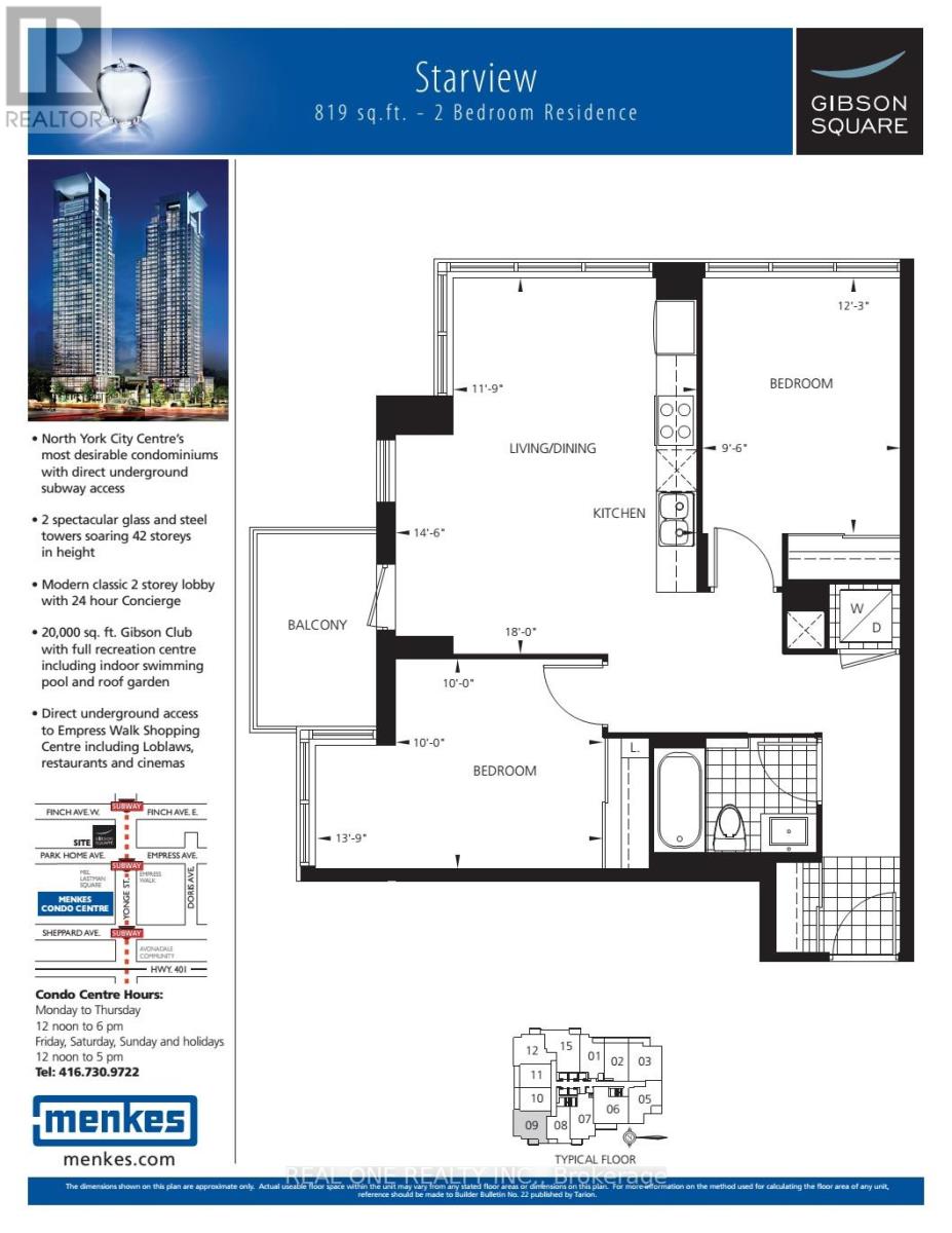 1209 - 5162 Yonge Street, Toronto, Ontario  M2N 0E9 - Photo 2 - C13018536