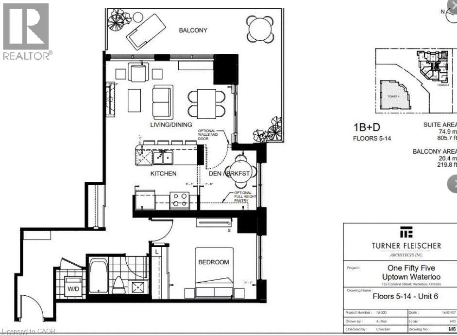 155 Caroline Street S Unit# 1106, Waterloo, Ontario  N2L 0J8 - Photo 4 - 40820404