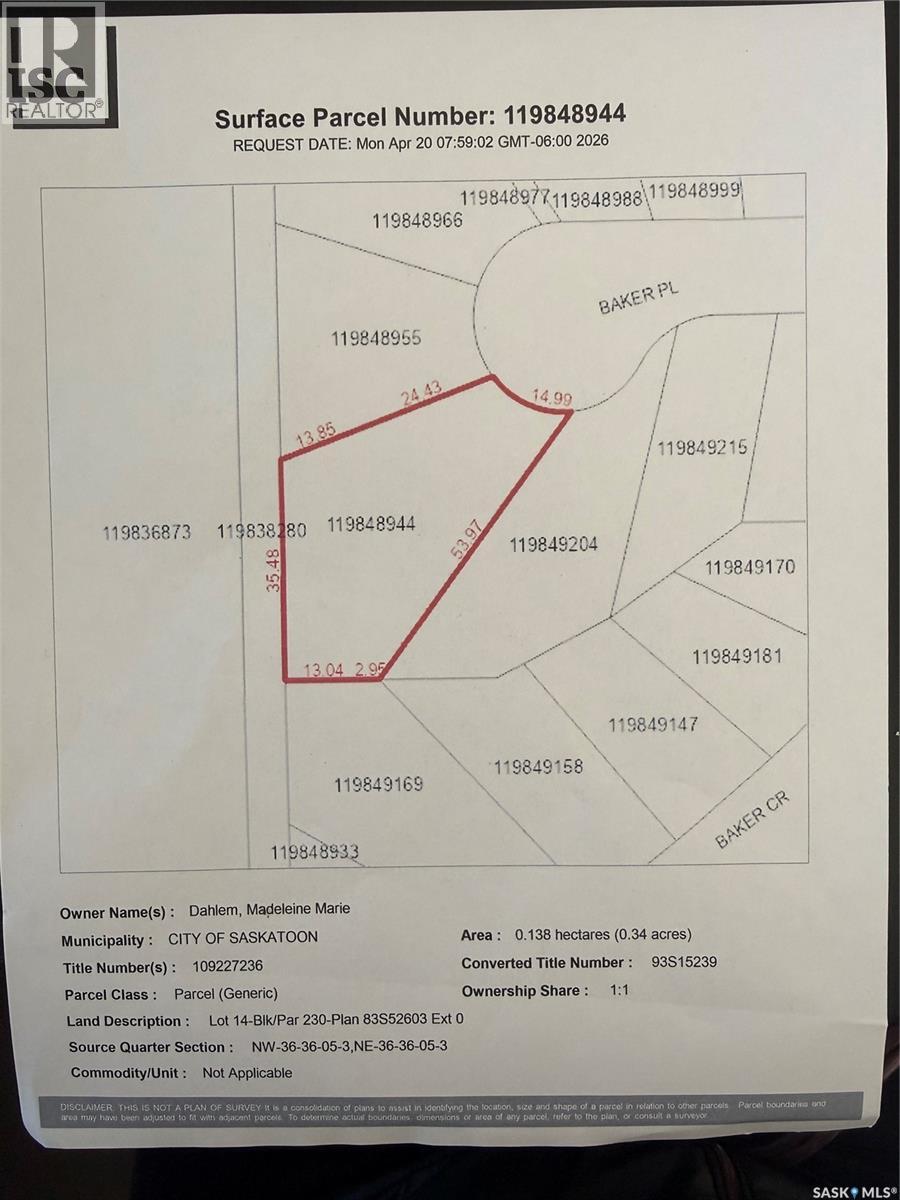 230 Baker Place, Saskatoon, Saskatchewan  S7N 3L1 - Photo 49 - SK033354