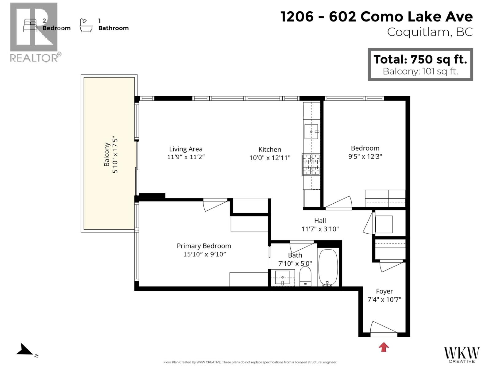 1206 602 Como Lake Avenue, Coquitlam, British Columbia  V3J 0G2 - Photo 26 - R3113497
