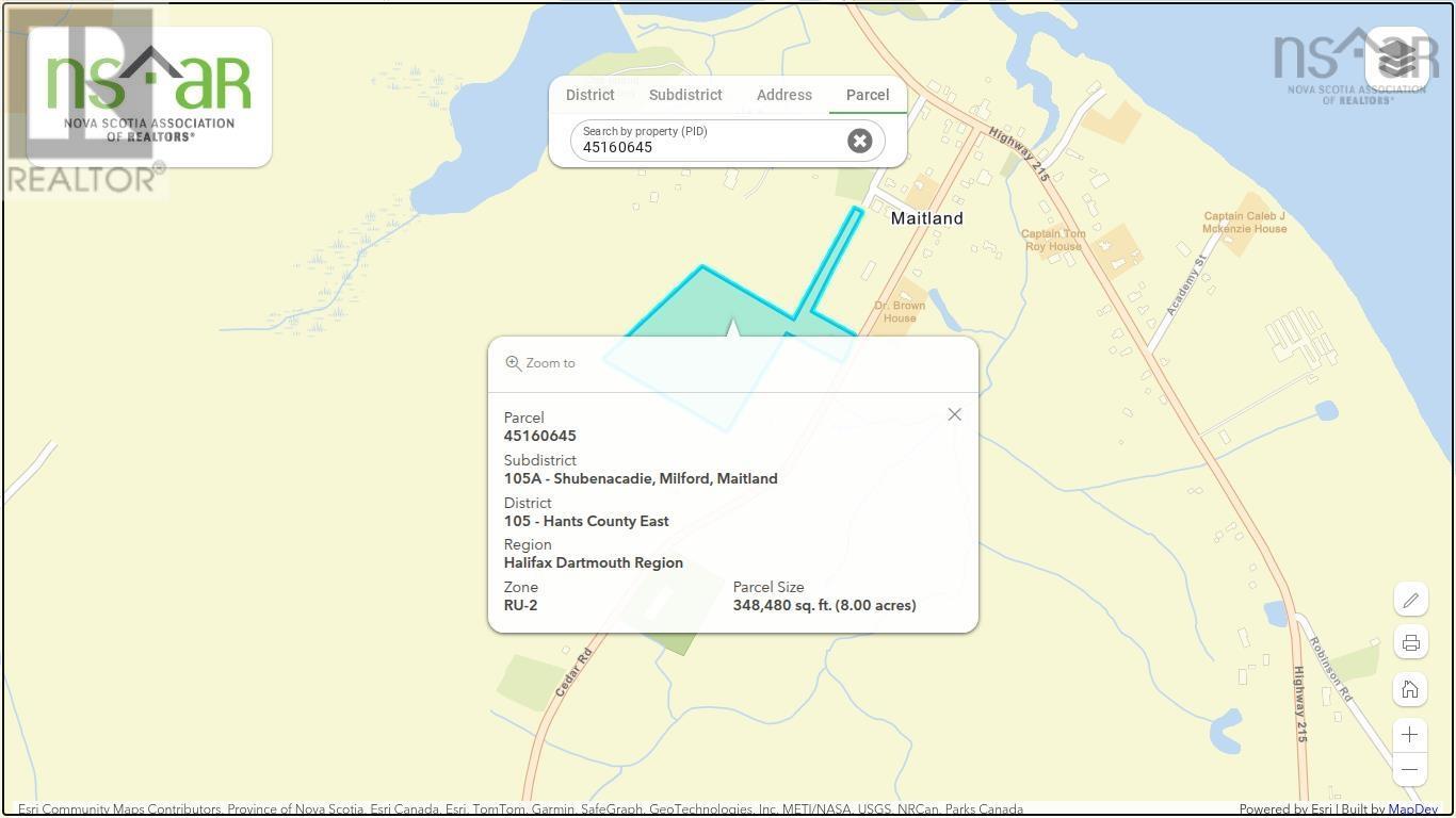 8 Acres Cedar Road|Church Hill, maitland, Nova Scotia