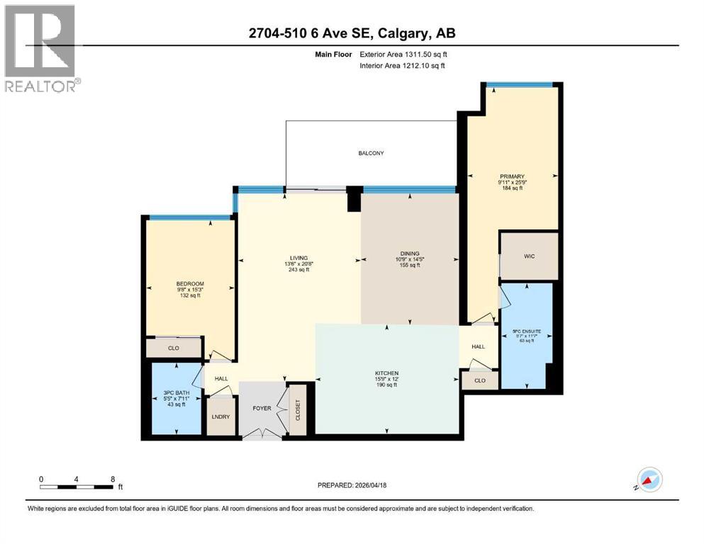 2704, 510 6 Avenue SE, Calgary, Alberta  T2G 1L7 - Photo 39 - A2301988