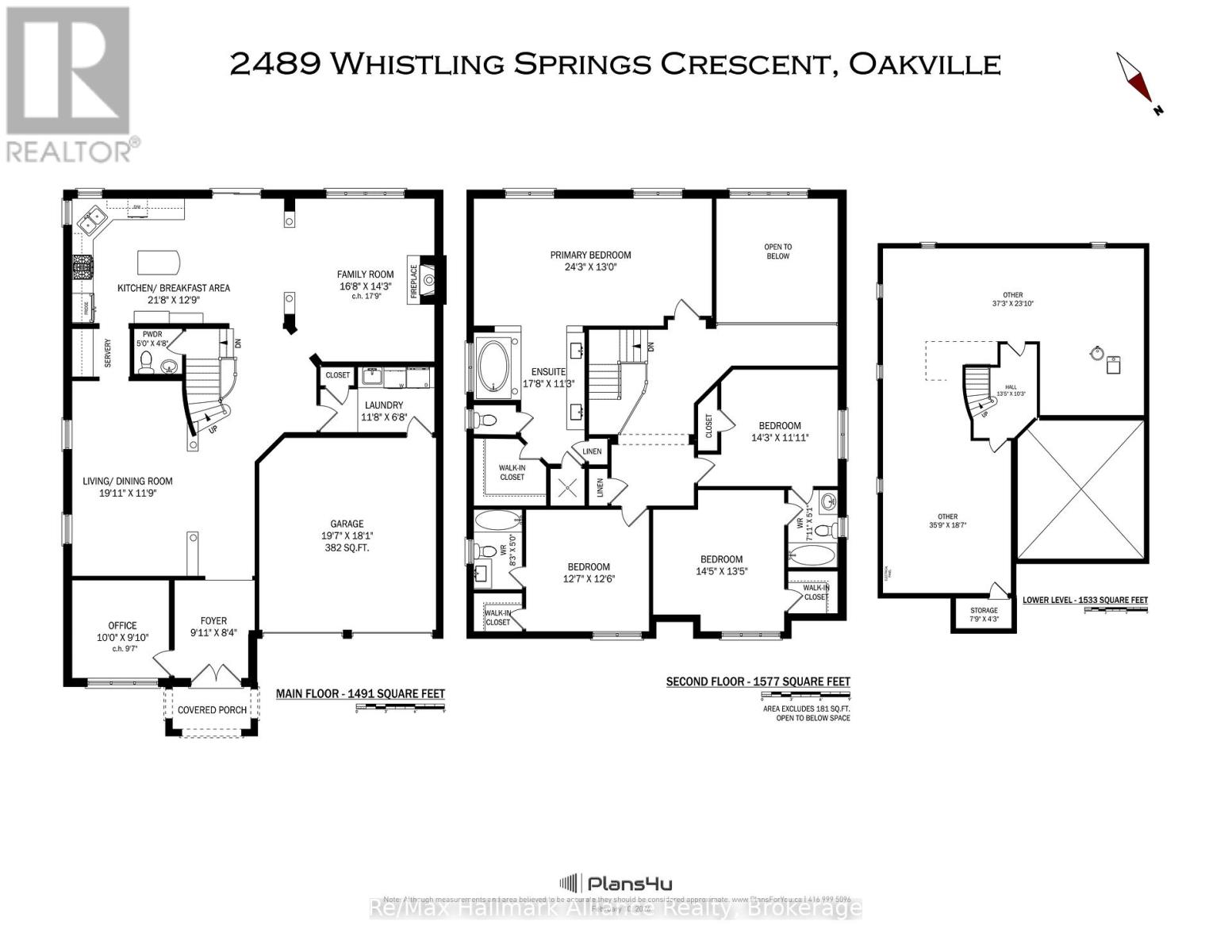2489 Whistling Springs Crescent, Oakville, Ontario  L6M 5G3 - Photo 45 - W13027022