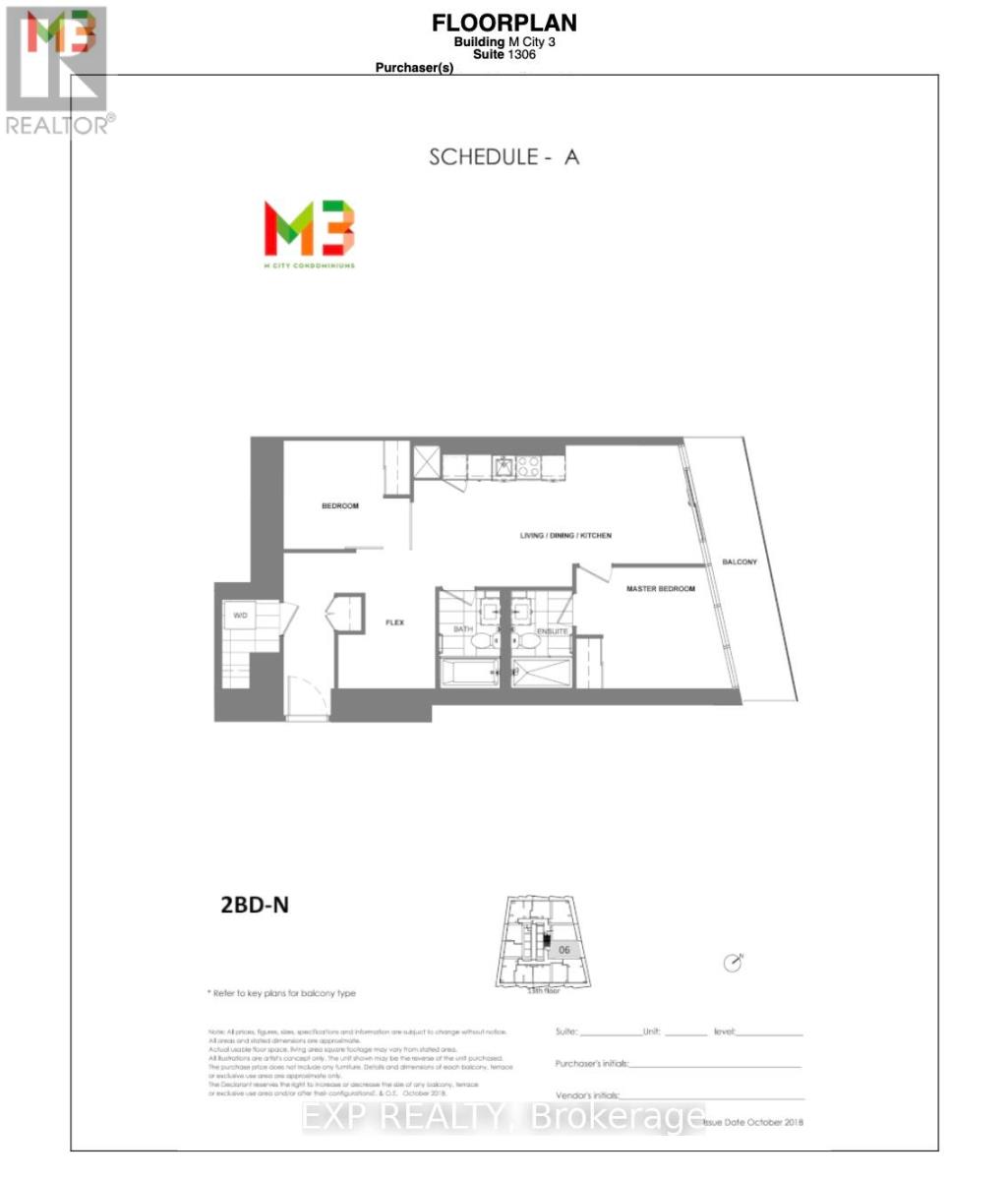 1306 - 448 Burnhamthorpe Road W, Mississauga, Ontario  L5B 0R4 - Photo 13 - W12986428