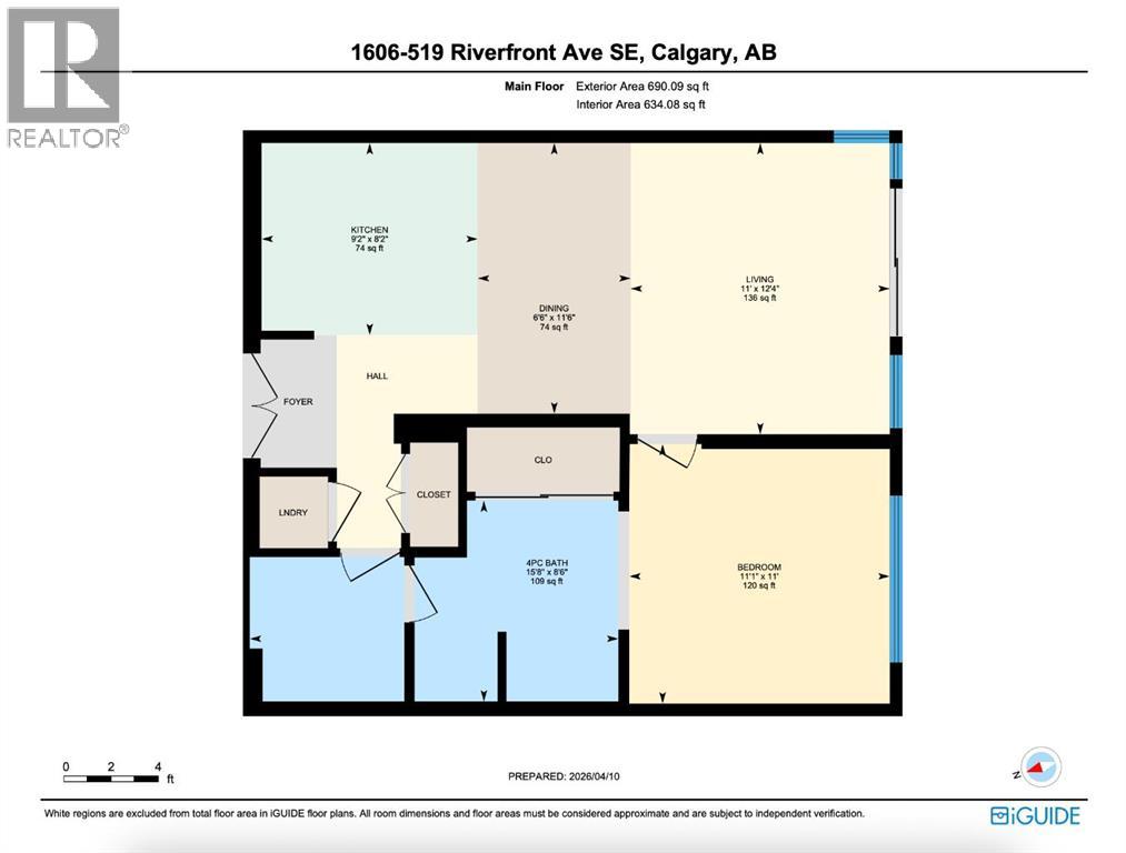 1606, 519 Riverfront Avenue SE, Calgary, Alberta  T2K 1K6 - Photo 31 - A2299450