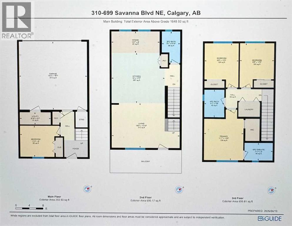 310, 669 Savanna Boulevard Ne, Calgary, Alberta  T3J 2K2 - Photo 4 - A2301401