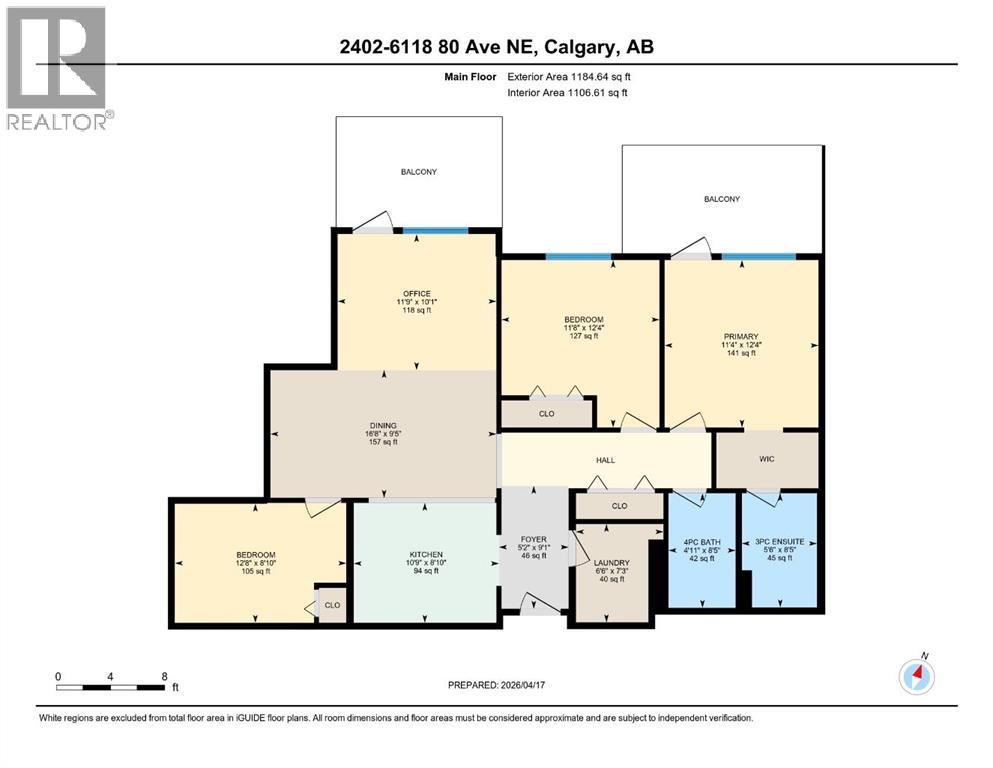 2402, 6118 80 Avenue Ne, Calgary, Alberta  T3J 0S6 - Photo 30 - A2303921