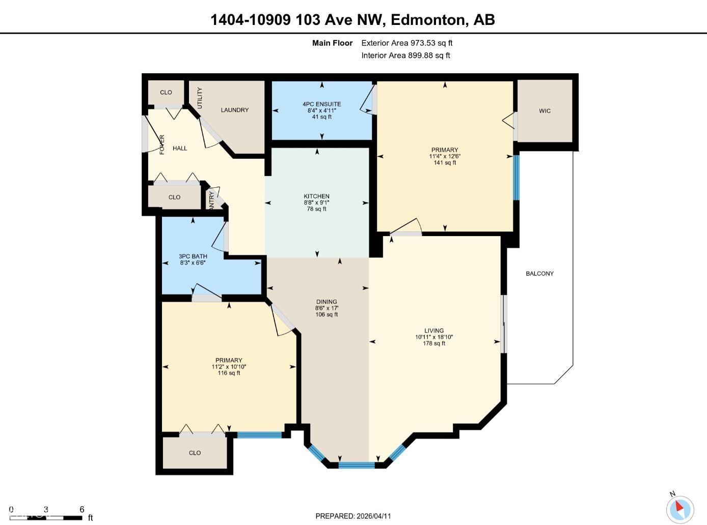 #1404 10909 103 Av Nw, Edmonton, Alberta  T5K 2W7 - Photo 2 - E4483513