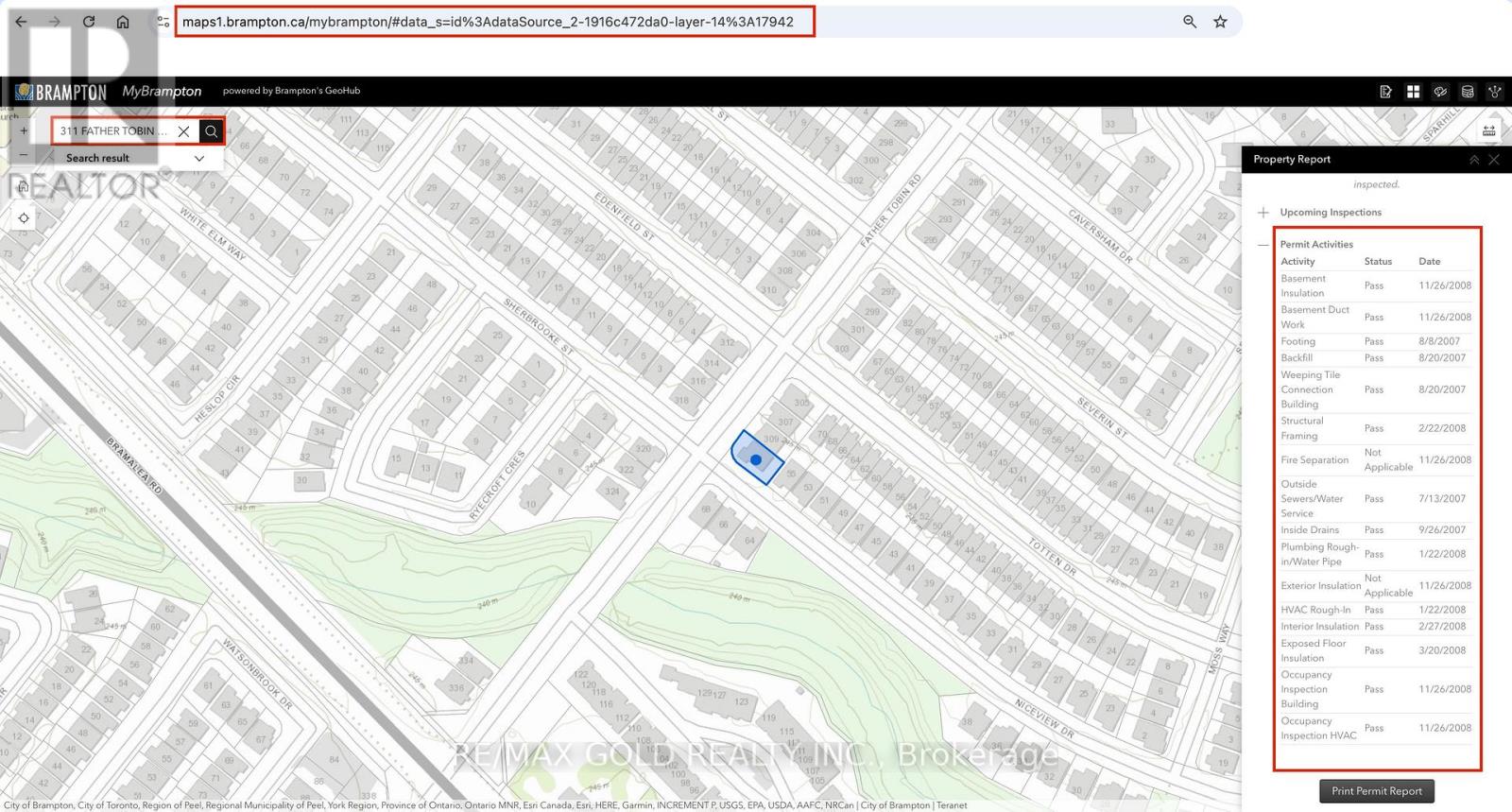 311 FATHER TOBIN ROAD, Brampton, Ontario