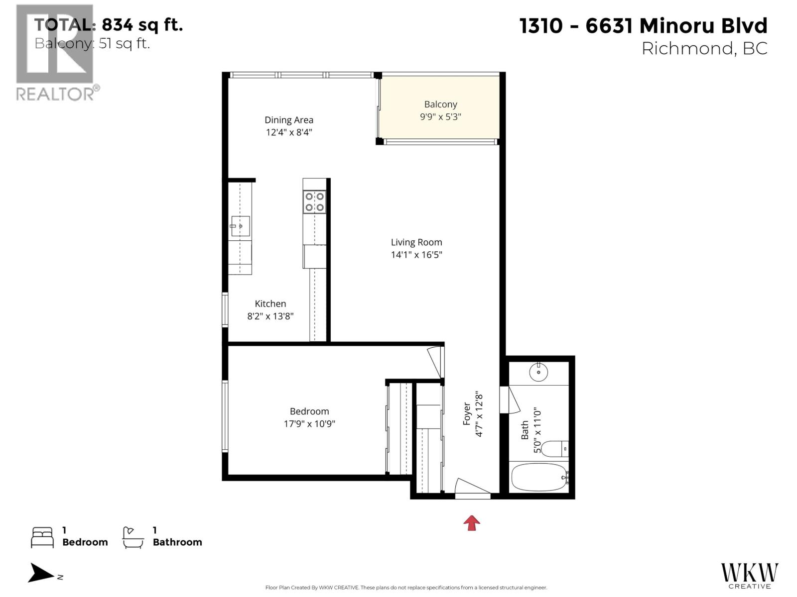 1310 6331 Minoru Boulevard, Richmond, British Columbia  V6Y 1Z1 - Photo 31 - R3114716