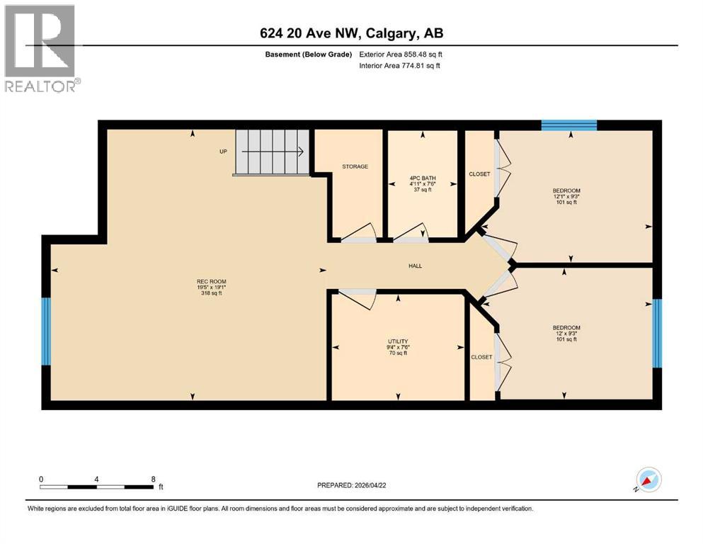 624 20 Avenue NW, Calgary, Alberta  T2M 1C8 - Photo 33 - A2304295