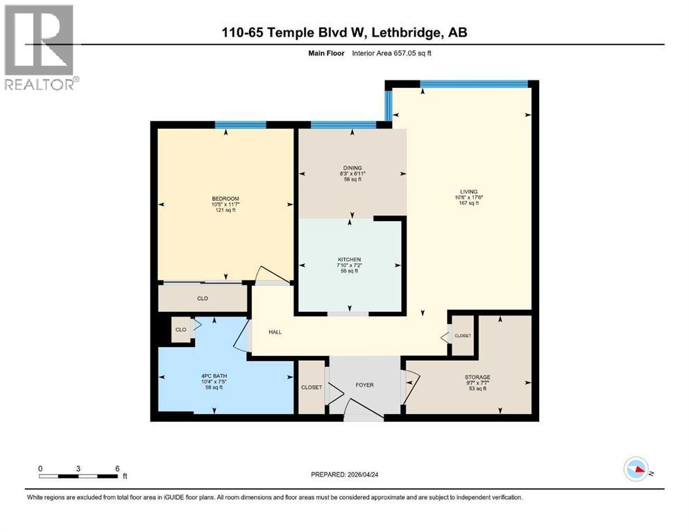 110, 65 Temple Blvd W, Lethbridge, Alberta  T1K 5M2 - Photo 23 - A2304898