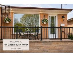 64 GREEN BUSH ROAD, Toronto, Ontario