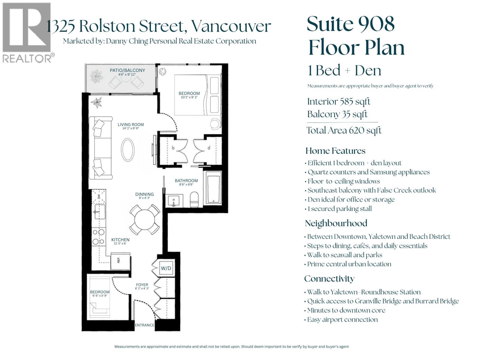 908 1325 Rolston Street, Vancouver, British Columbia  V6B 0M2 - Photo 2 - R3115679