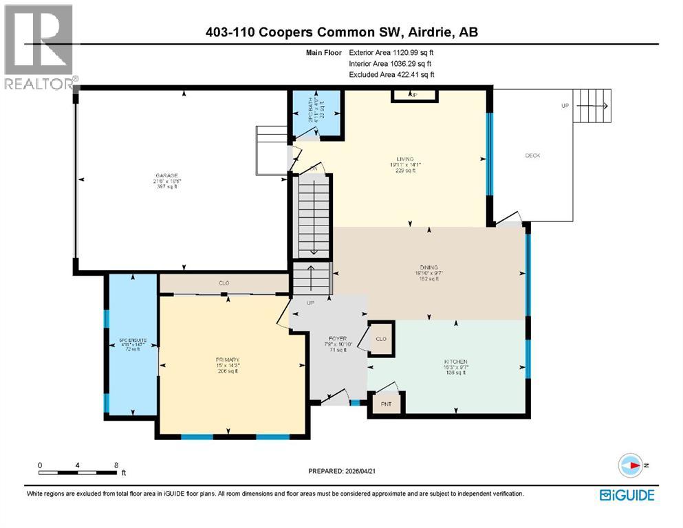 403, 110 Coopers Common SW, Airdrie, Alberta  T4B 3Y3 - Photo 20 - A2303776