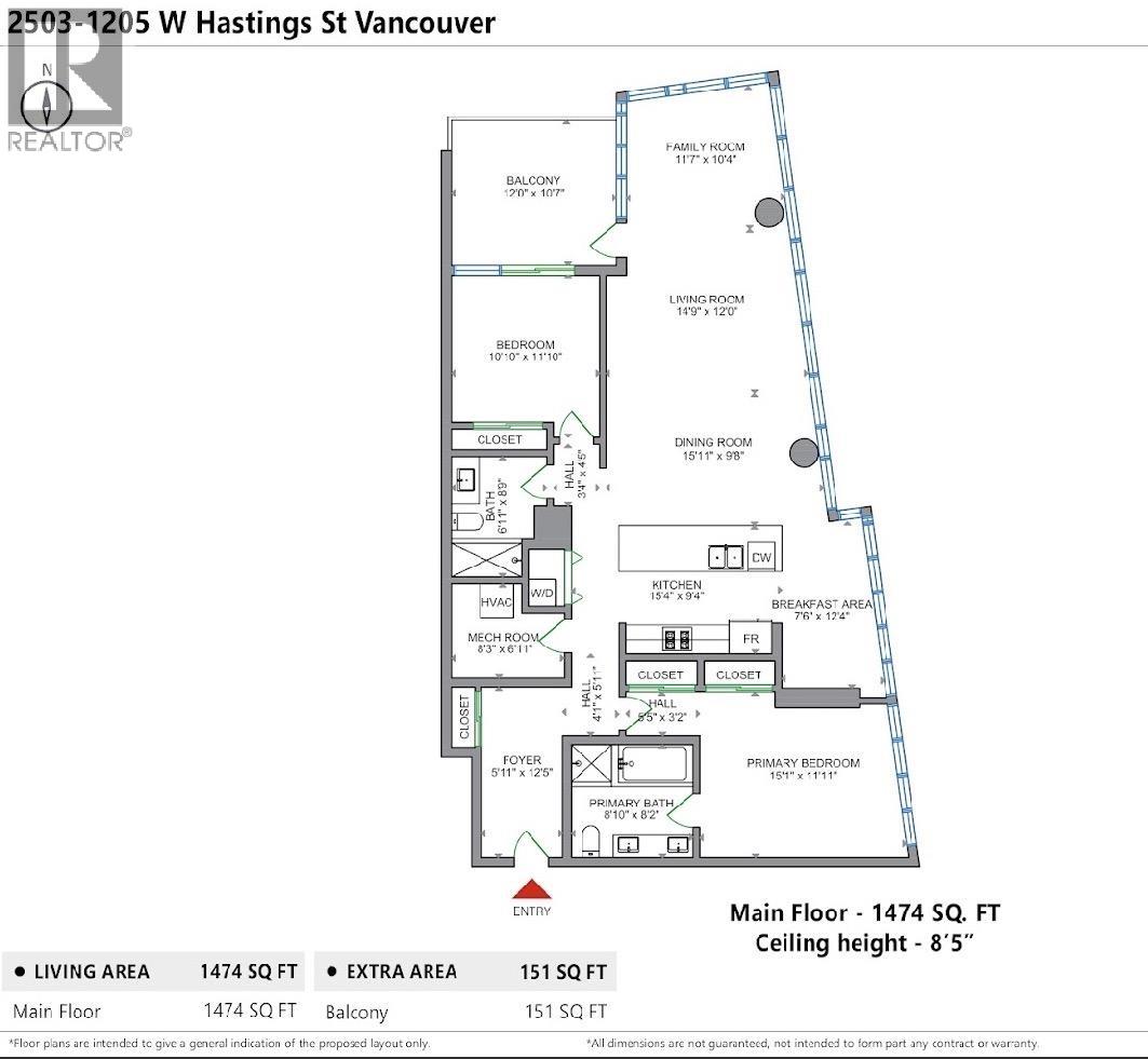 2503 1205 W Hastings Street, Vancouver, British Columbia  V6E 4T7 - Photo 9 - R3114928