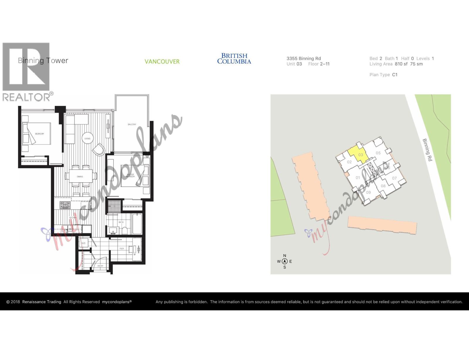 803 3355 Binning Road, Vancouver, British Columbia  V6S 0J1 - Photo 2 - R3115529