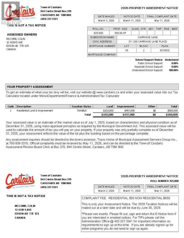 211 200 Carriage Lane Place, Carstairs, Alberta  T0M 0N0 - Photo 32 - A2303309