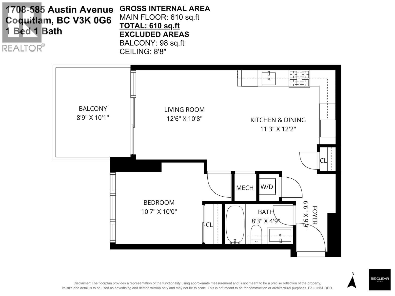 1708 585 Austin Avenue, Coquitlam, British Columbia  V3K 0G6 - Photo 21 - R3116331