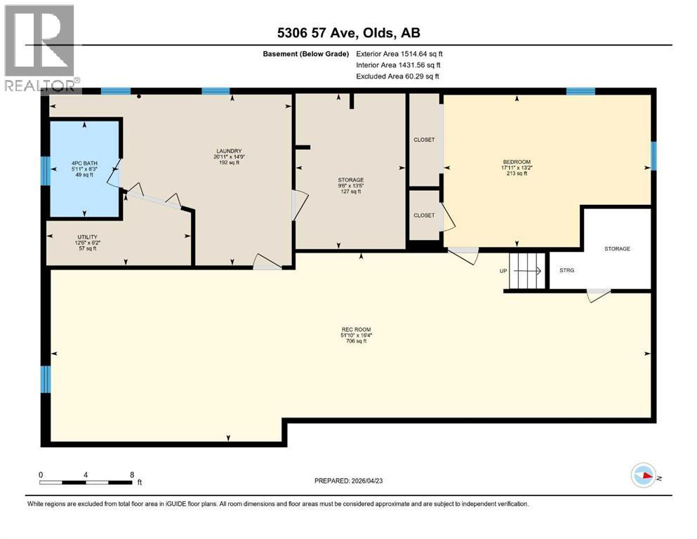 5306 57 Avenue, Olds, Alberta  T4H 1J3 - Photo 45 - A2305564