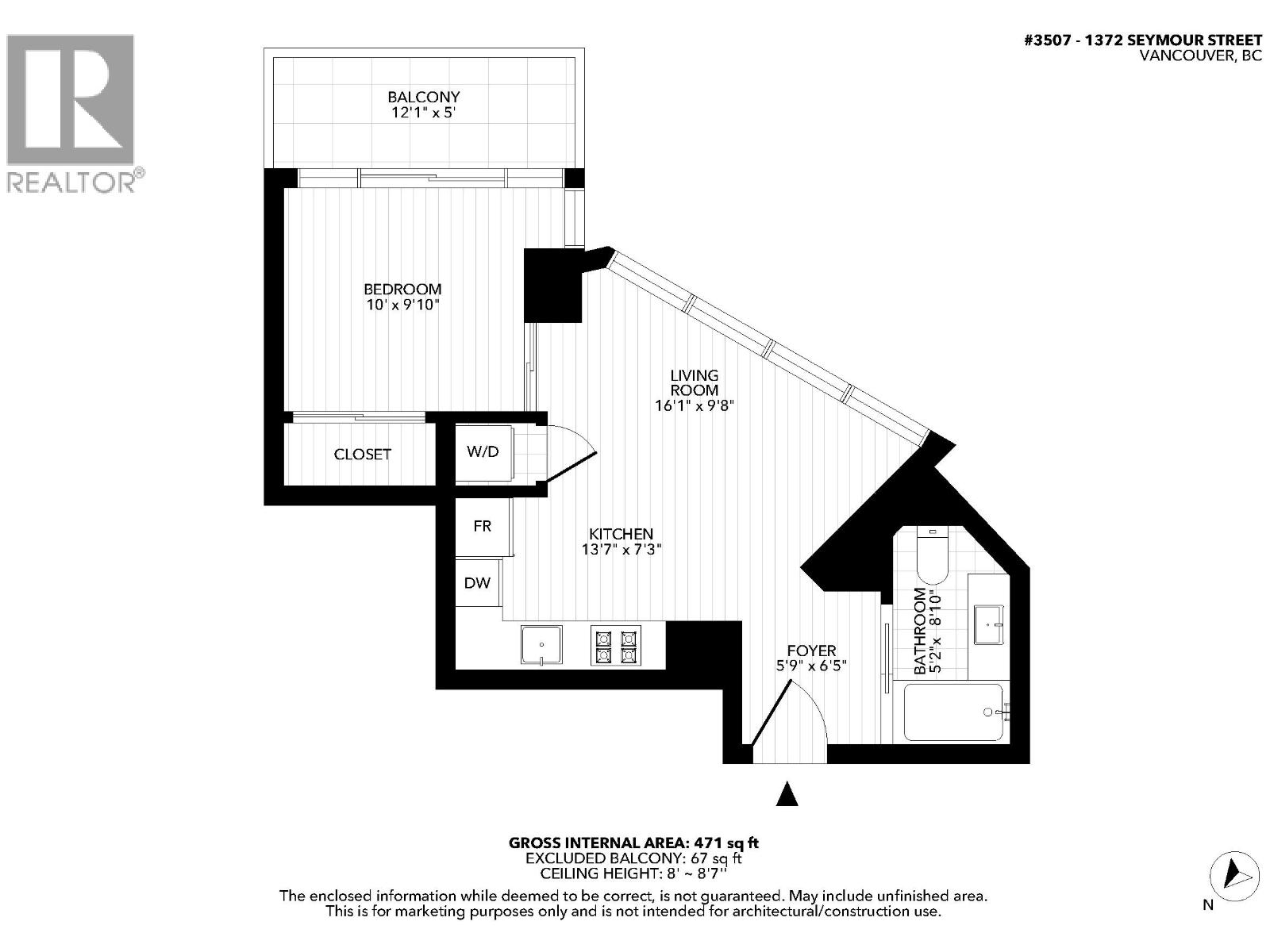 3507 1372 Seymour Street, Vancouver, British Columbia  V6B 0L1 - Photo 39 - R3116557