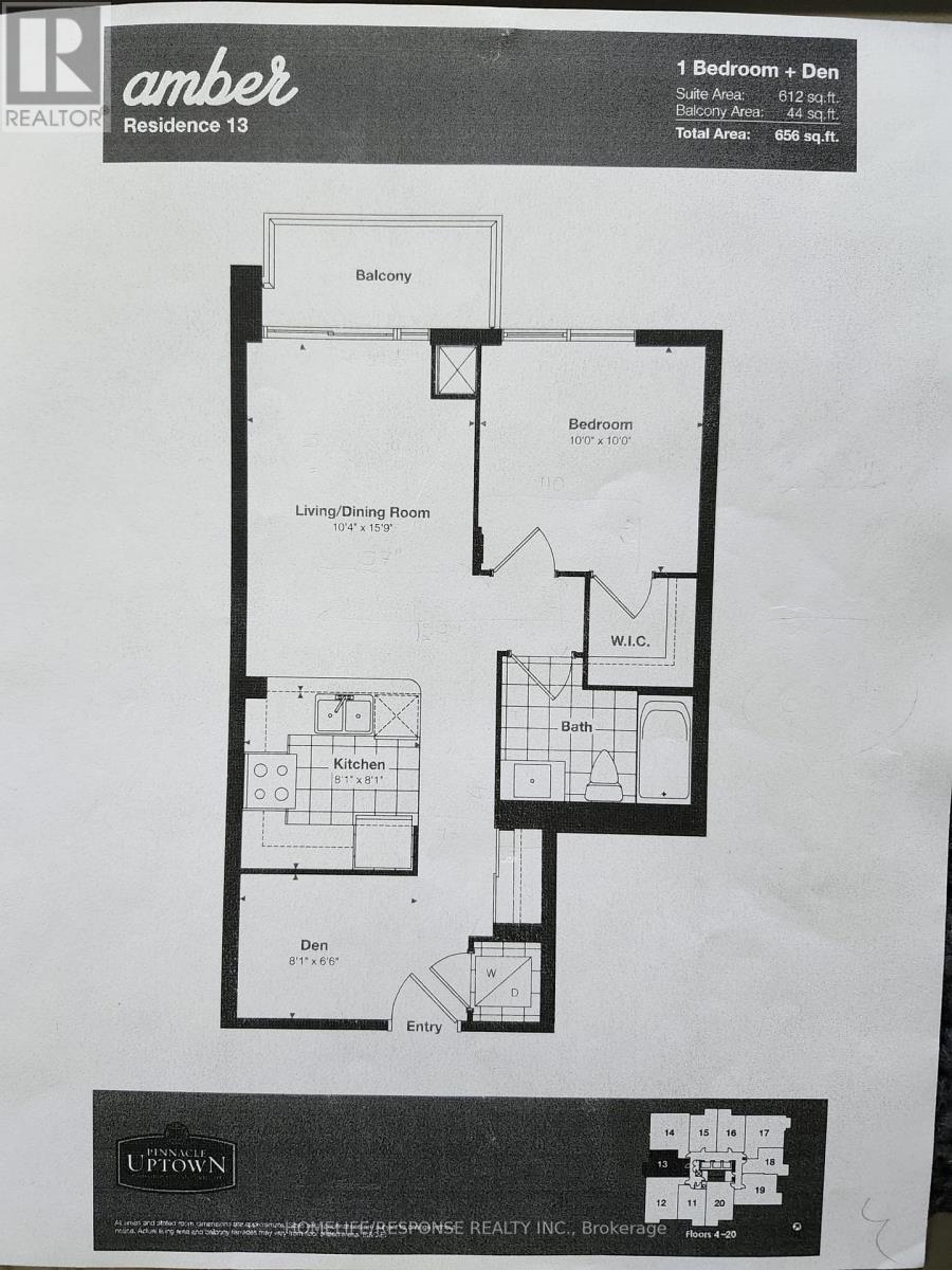 1913 - 5033 Four Springs Avenue, Mississauga, Ontario  L5R 0G6 - Photo 12 - W13054208