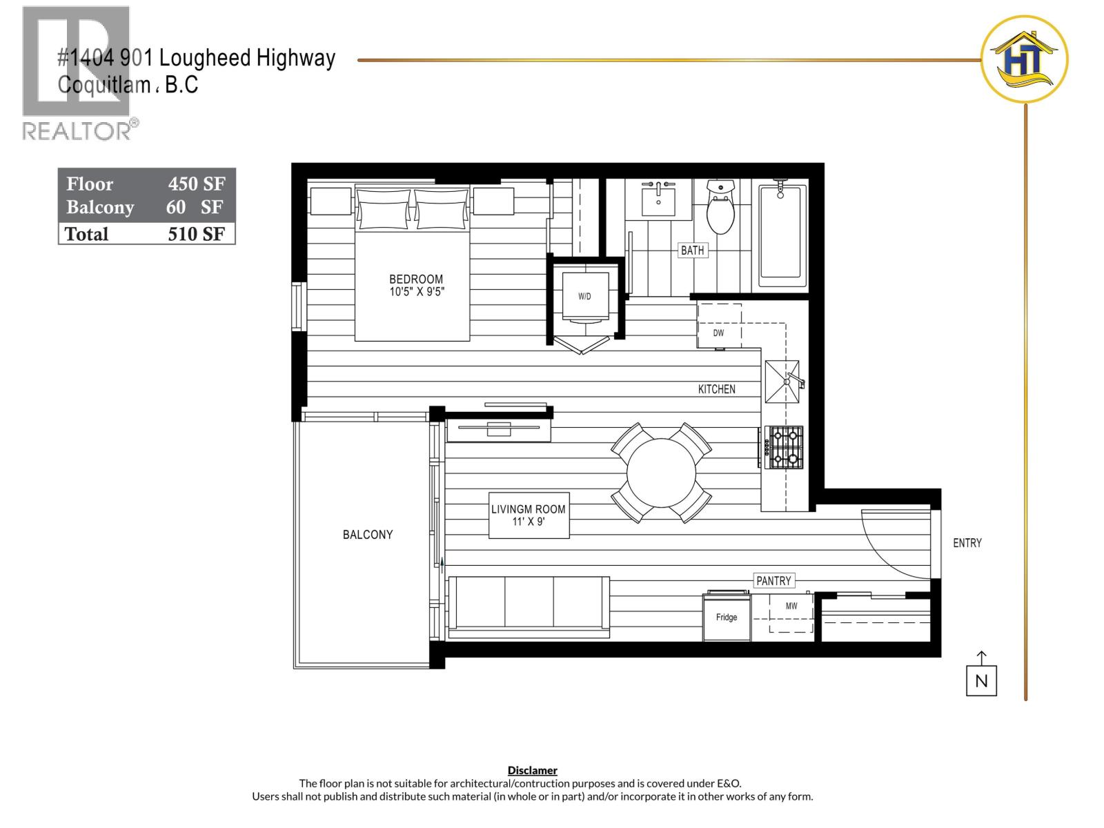 1404 901 Lougheed Highway, Coquitlam, British Columbia  V3K 3T3 - Photo 12 - R3115269