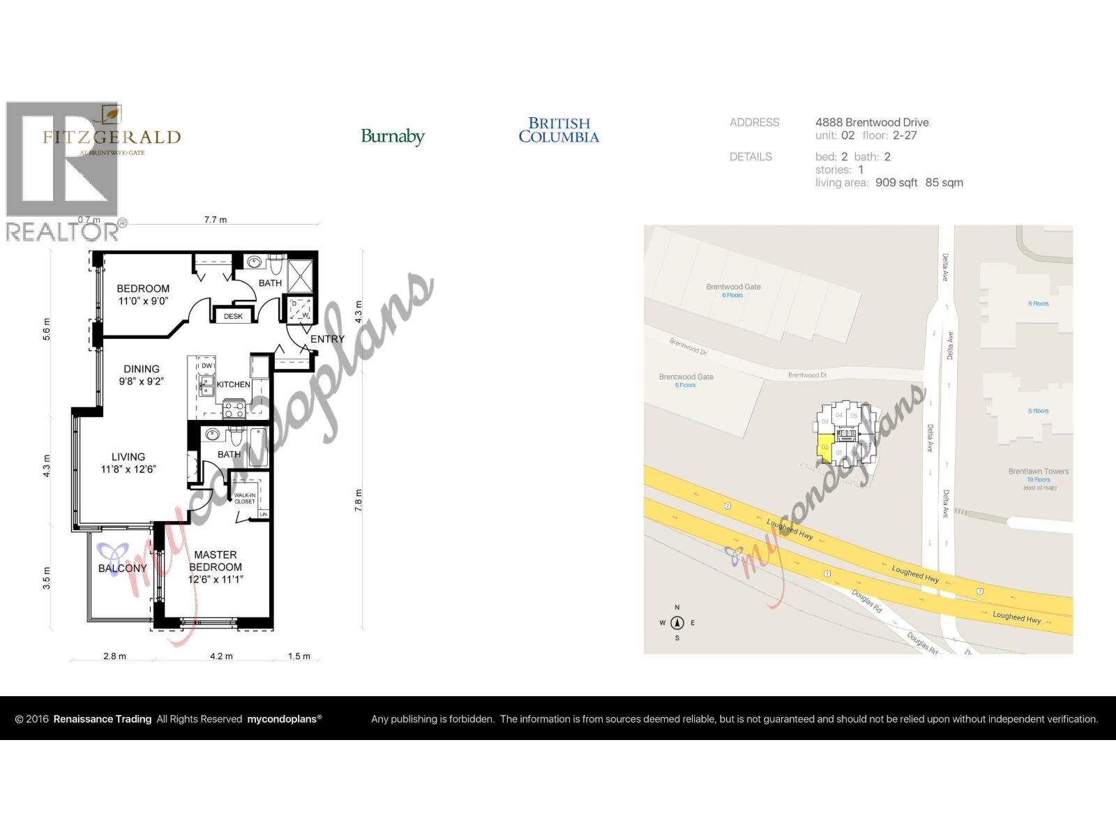 1202 4888 Brentwood Drive, Burnaby, British Columbia  V5C 0C6 - Photo 36 - R3116837