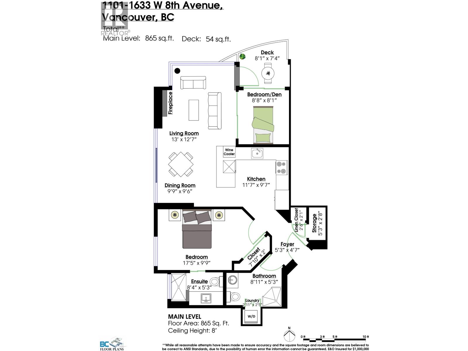 1101 1633 W 8th Avenue, Vancouver, British Columbia  V6J 5H7 - Photo 34 - R3117145