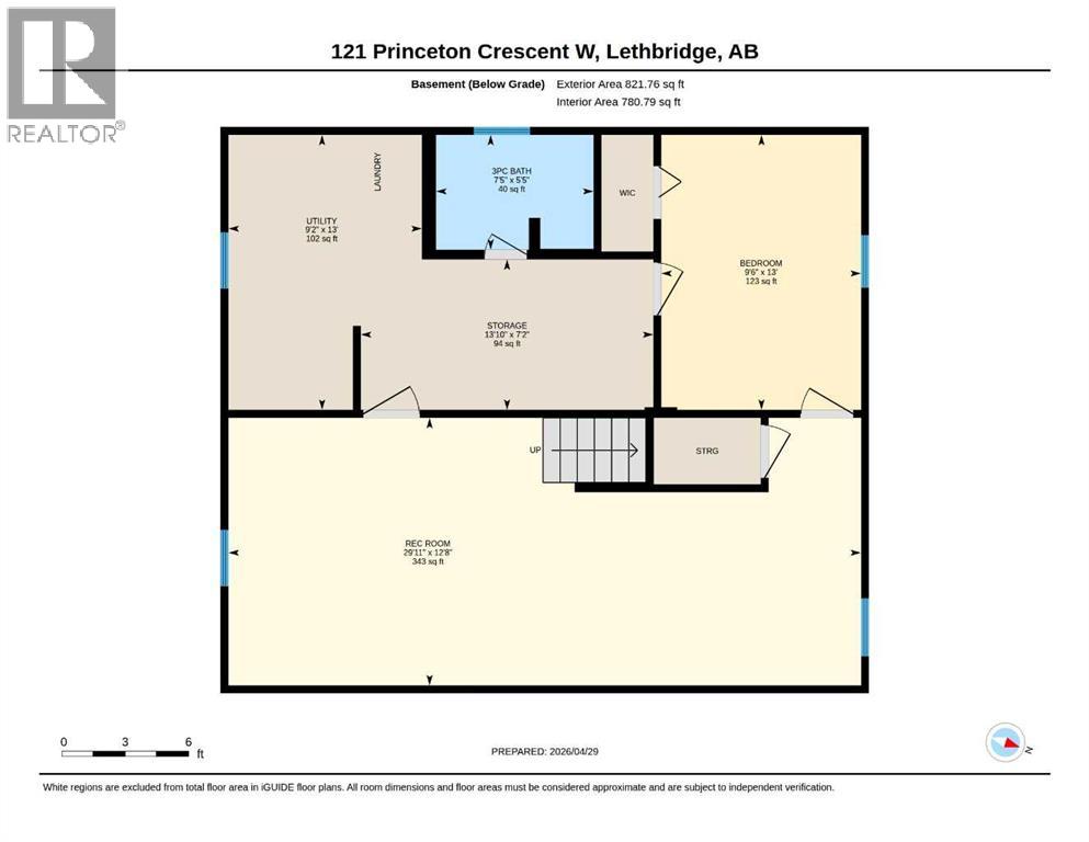 121 Princeton Crescent W, Lethbridge, Alberta  T1K 4S5 - Photo 33 - A2306198