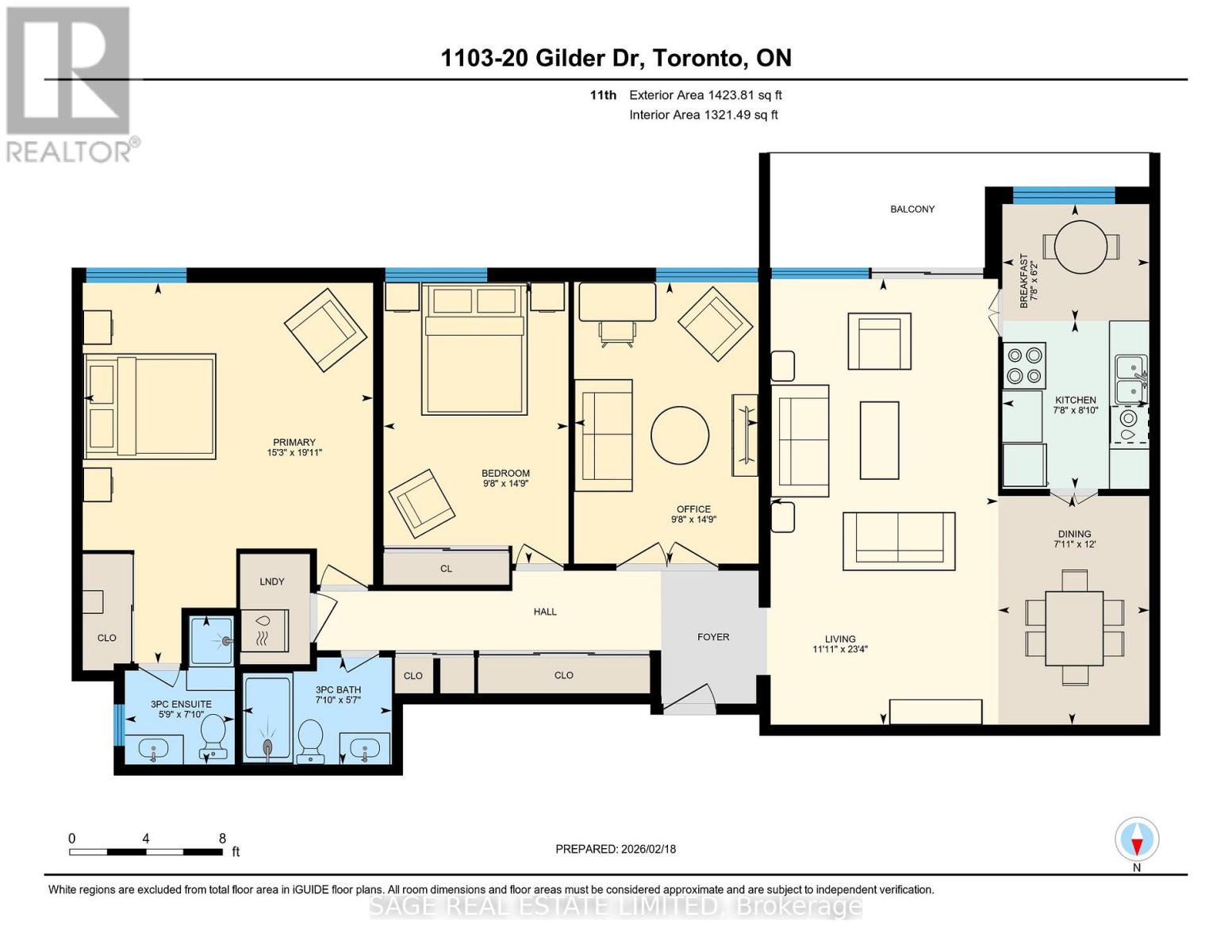 1103 - 20 Gilder Drive, Toronto, Ontario  M1K 5E1 - Photo 22 - E13058986