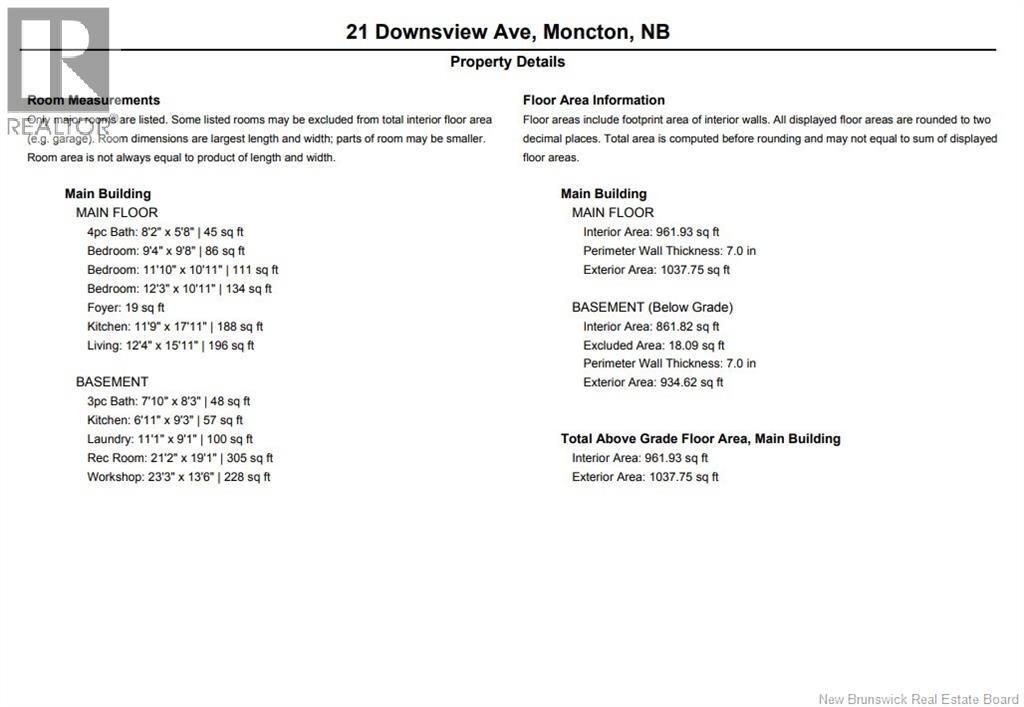 21 Downsview Avenue, Moncton, New Brunswick  E1A 4C4 - Photo 46 - NB137887
