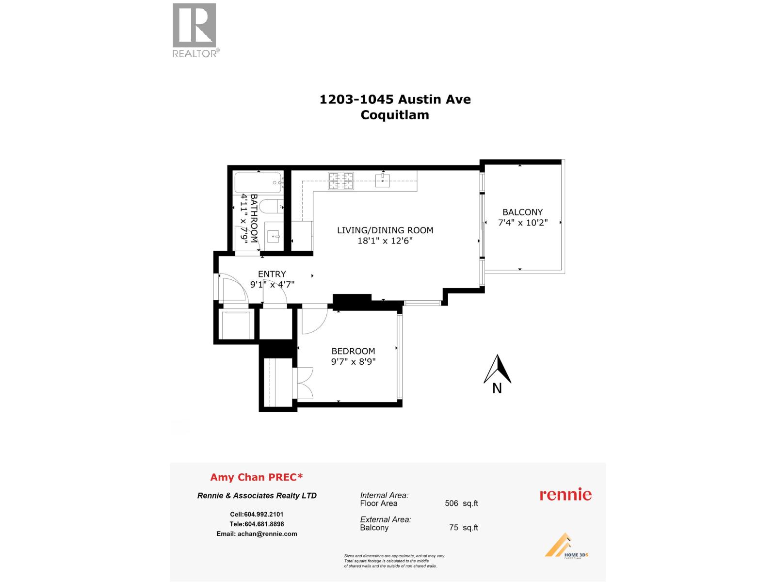 1203 1045 Austin Avenue, Coquitlam, British Columbia  V3K 3H5 - Photo 31 - R3117604