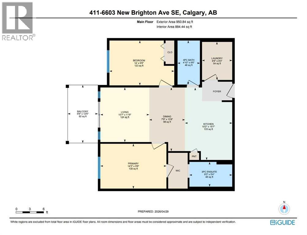 411, 6603 New Brighton Avenue Se, Calgary, Alberta  T2Z 5E5 - Photo 35 - A2305378