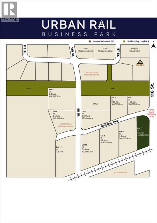 Lot 7 Railway Avenue, Grande Prairie, Alberta  T8W 0C7 - Photo 1 - A2217185