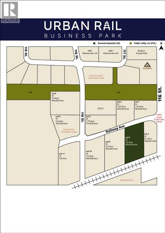 Lot 8 Railway Avenue, Grande Prairie, Alberta  T8W 0C7 - Photo 1 - A2217190
