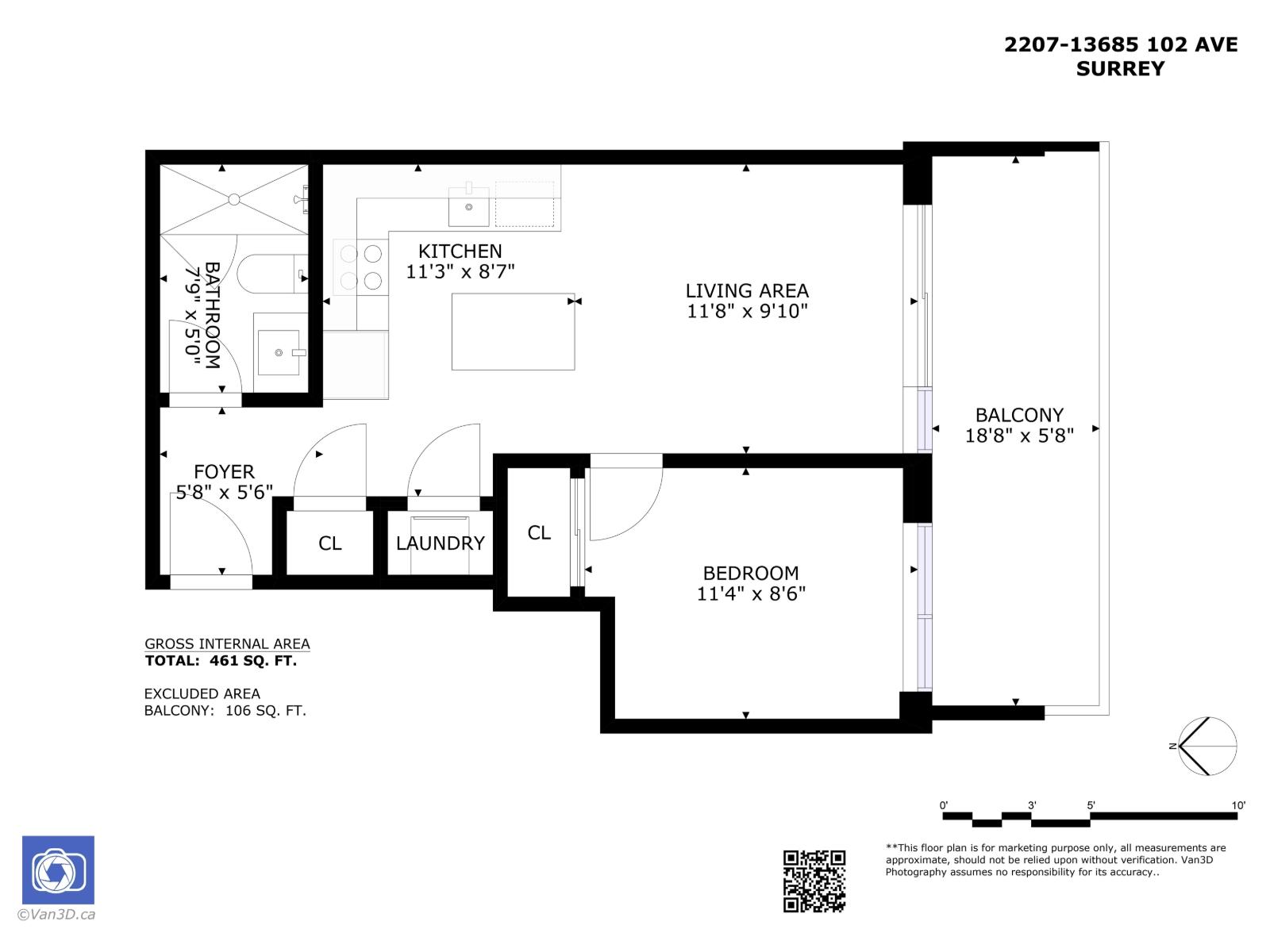 2207 13685 102 Avenue, Surrey, British Columbia  V3T 1N7 - Photo 27 - R3116893