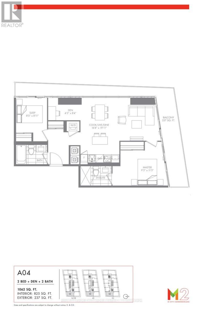 2804 - 3883 Quartz Road, Mississauga, Ontario  L5B 0M4 - Photo 12 - W13071096