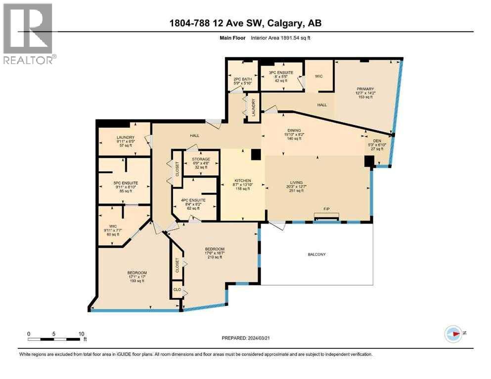 1804, 788 12 Avenue Sw, Calgary, Alberta  T3H 0S2 - Photo 5 - A2306957
