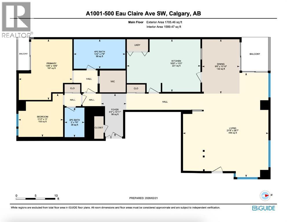 1001a, 500 Eau Claire Avenue Sw, Calgary, Alberta  T2P 3R8 - Photo 47 - A2306992