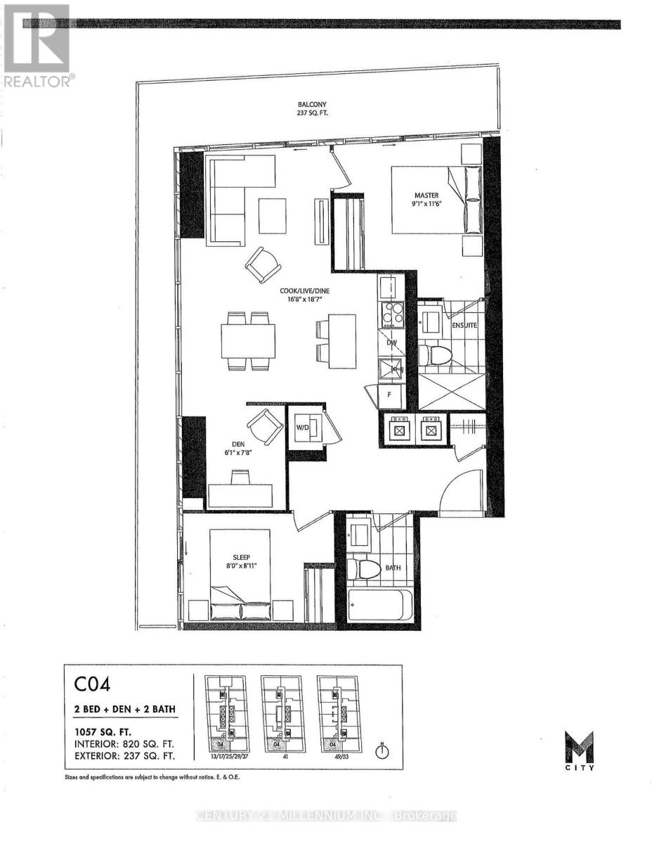 4104 - 3900 Confederation Parkway, Mississauga, Ontario  L5B 0K3 - Photo 37 - W13070280