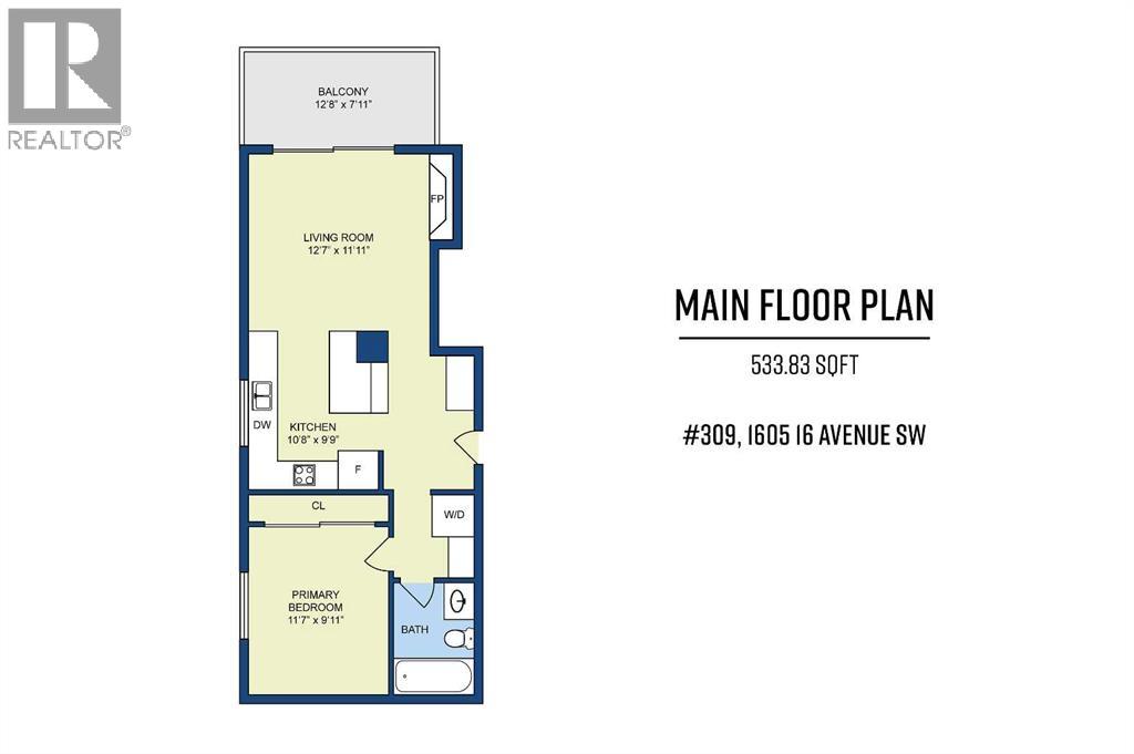 309, 1605 16 Avenue SW, Calgary, Alberta  T3C 1A2 - Photo 8 - A2305011